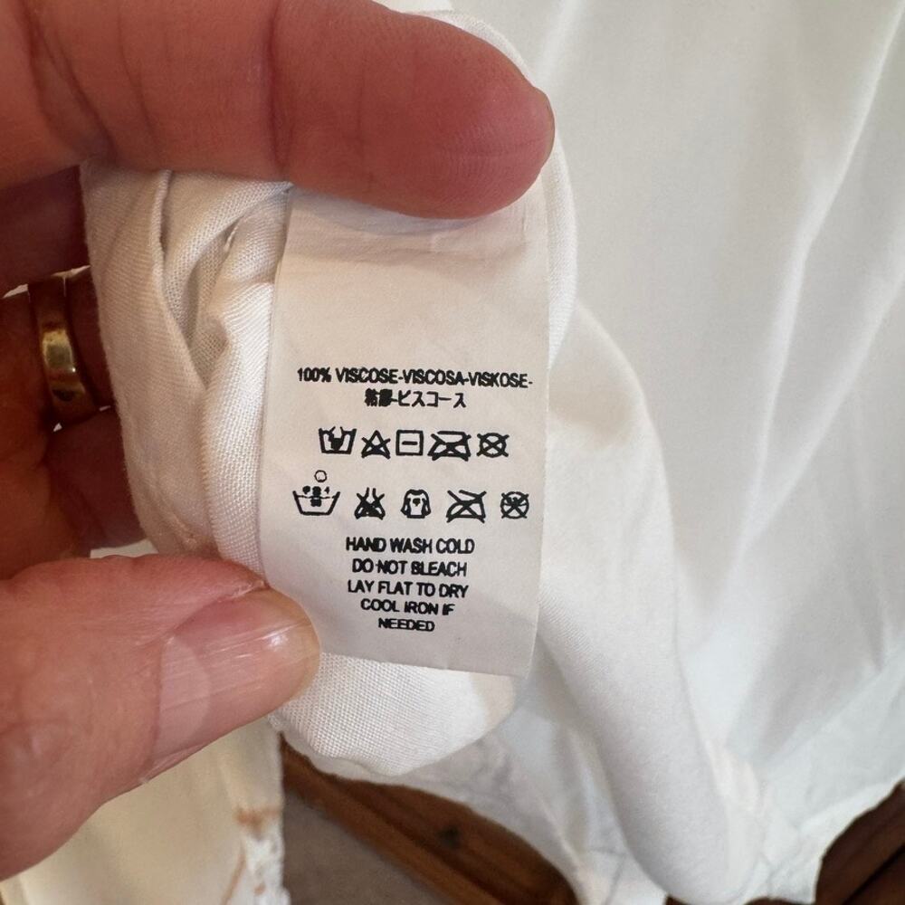 Jen's Pirate Booty Jolene Western Button Down Top Bone White Size M NWT - Picture 9 of 14